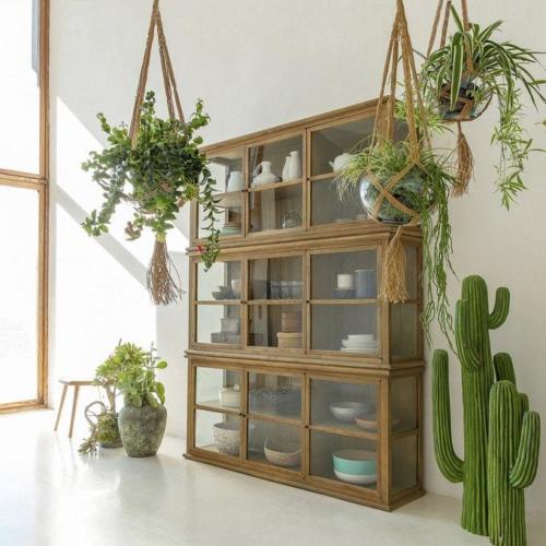 Porte-plante suspendu, Macramé