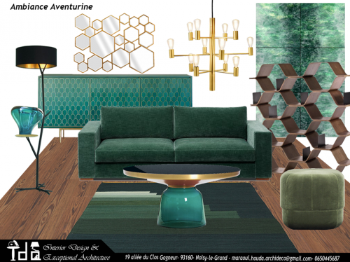 Ambiance salon aventurine