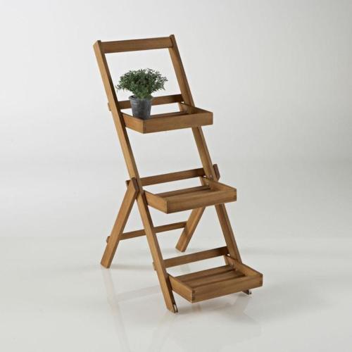 Etagère de jardin 3 niveaux, en acacia. 